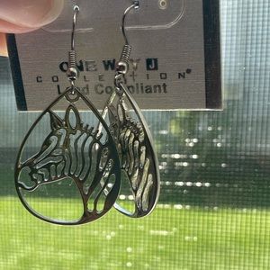Zebra earrings